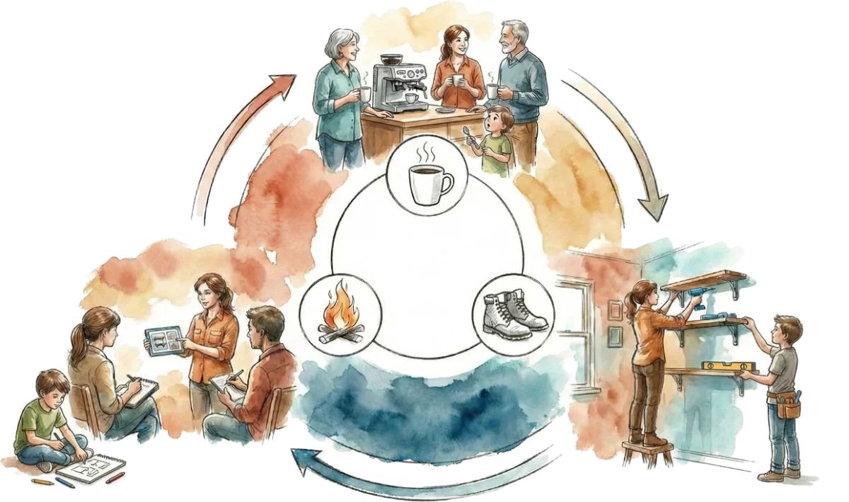 Tribe, Hunt, and Campfire